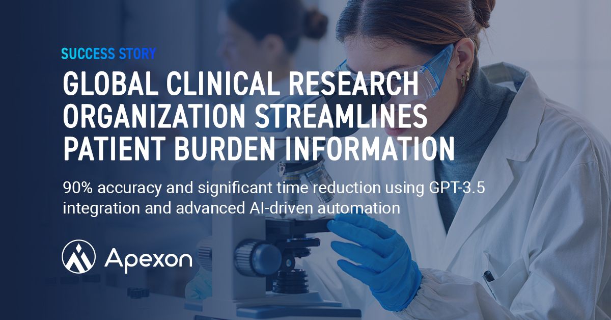 Global Clinical Research Organization Streamlines Patient Burden Information Extraction with GenAI